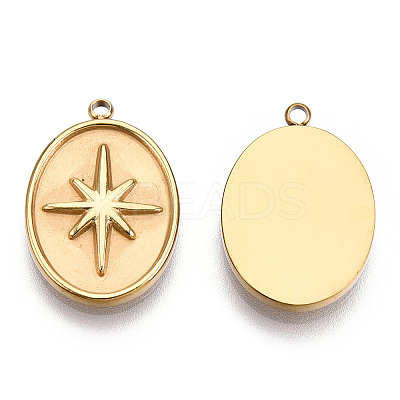 304 Stainless Steel Charms STAS-T060-53G-1