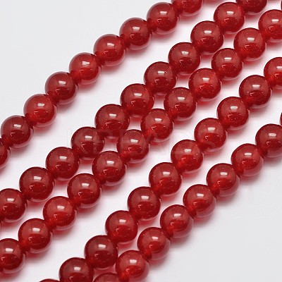 Natural & Dyed Malaysia Jade Bead Strands G-A146-8mm-A02-1