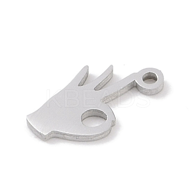 Non-Tarnish 304 Stainless Steel Charms STAS-K286-01K-P-1