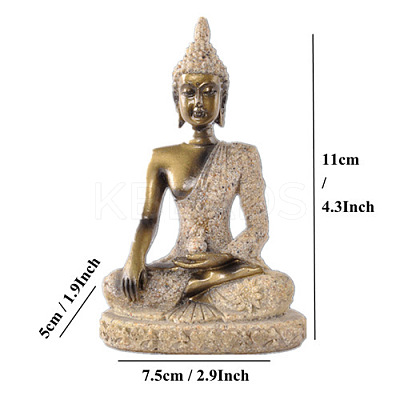 Resin Buddha Statue PW-WG25489-06-1