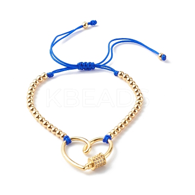 Adjustable Nylon Thread Braided Bead Bracelets Sets BJEW-JB06438-02-1