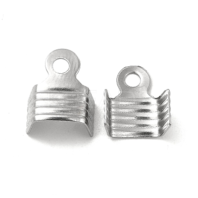 Tarnish Resistant 304 Stainless Steel Folding Crimp Ends LS-STAS-P319-01P-1