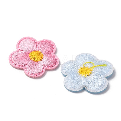 Polyester Embroidery Cloth Iron On/Sew On Patches DIY-U009-01-1