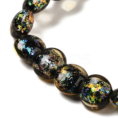 Handmade Dichroic Foil Glass Beads Strands DICH-U001-11I-1
