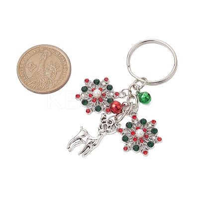 Alloy with Cubic Zirconia  Keychain KEYC-JKC00865-1