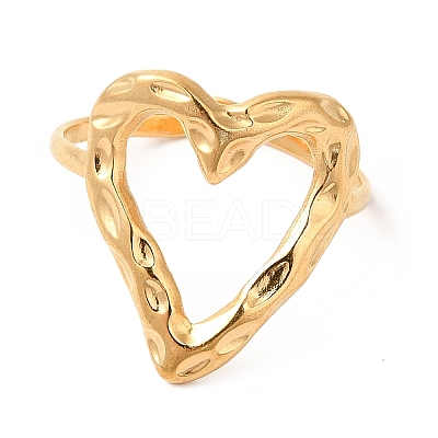 Ion Plating(IP) 201 Stainless Steel Open Cuff Ring RJEW-E063-51G-1
