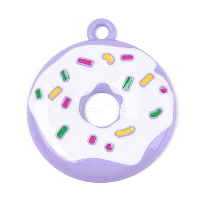 Spray Painted Alloy and Enamel Big Pendants PALLOY-T092-85C-1