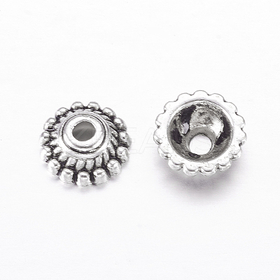 Tibetan Style Alloy Caps LS-LF1235Y-1