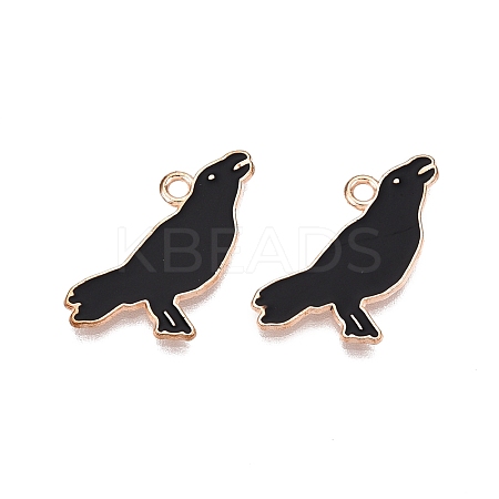 Halloween Theme Alloy Enamel Pendants PALLOY-N176-46-RS-1