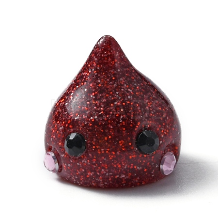 Resin Pendants RESI-WH0026-20B-1