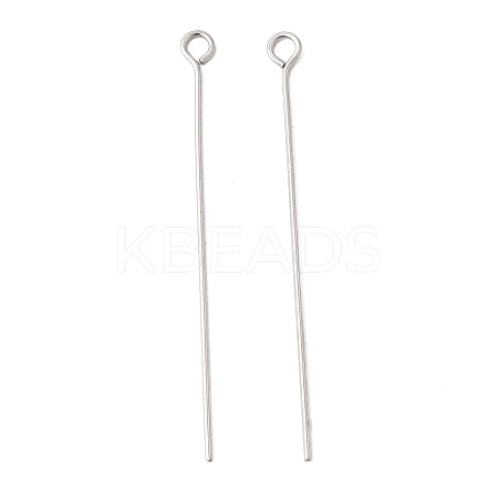 Non-Tarnish 304 Stainless Steel Eye Pin X-STAS-R045-45mm-1