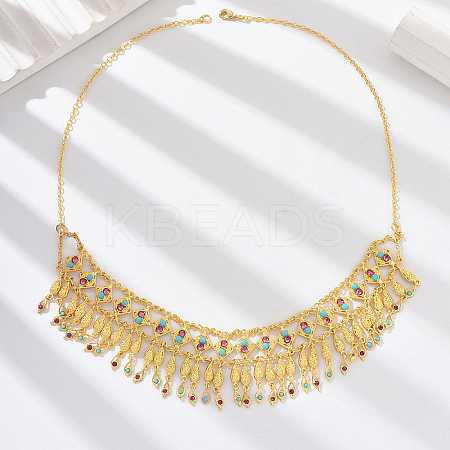 Exquisite ethnic retro tassel collar necklace for women OV7449-1
