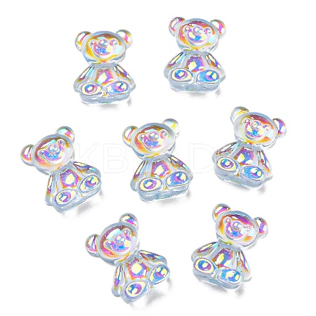 Cartoon Transparent Resin Cabochons RESI-G073-01D-1