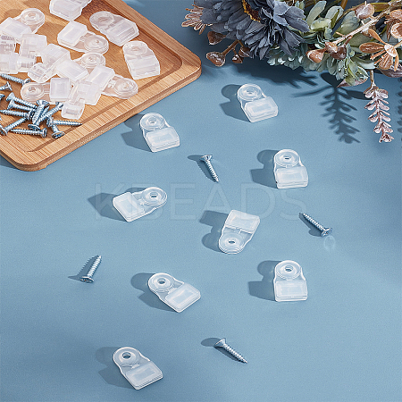 20 Sets Plastic Mirror Install Clip KY-LP0001-15-1