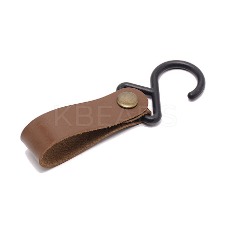 PU Leather with Plastic Carabiners Hanger Buckle Hook AJEW-WH0240-78C-1