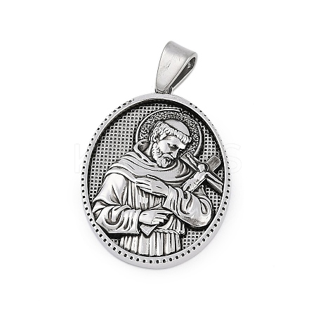 304 Stainless Steel Pendants LS-STAS-M103-01AS-06-1