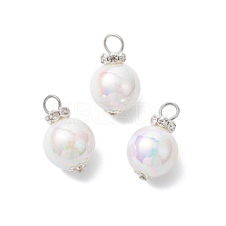 Imitation Pearl Acrylic Pendants PALLOY-JF04349-02-1