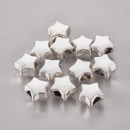Tibetan Style Alloy European Beads X-TIBEB-Q054-20AS-NR-1
