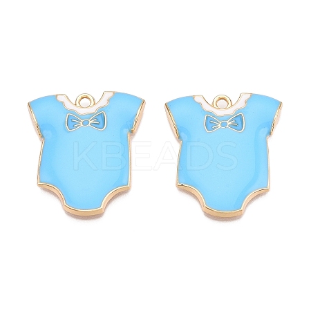Rack Plating Alloy Enamel Pendants ENAM-N056-391A-02KCG-1