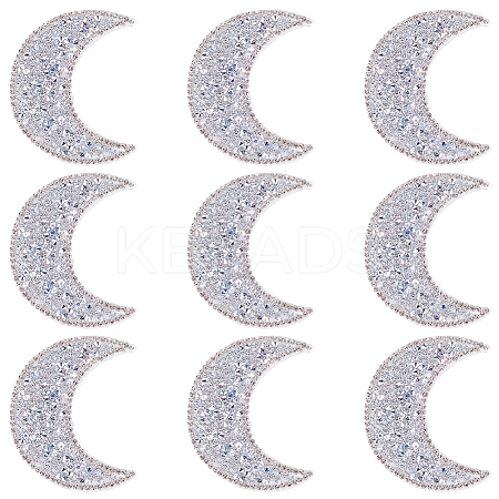 Resin Rhinestone Hotfix Rhinestone Iron on/Sew on Cloth Patches DIY-WH20063-030E-1