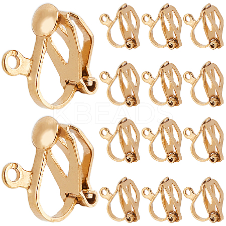 80Pcs 304 Stainless Steel Clip-on Earring Findings STAS-SP0001-25G-1