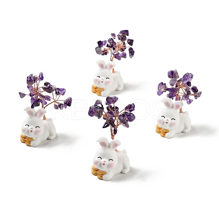 Natural Gemstone Tree Display Decorations DJEW-E007-01RC-08-1