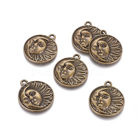 Tibetan Style Alloy Pendants TIBEP-Q064-116AB-NR-1