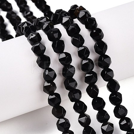 Natural Obsidian Beads Strands G-T138-215-1