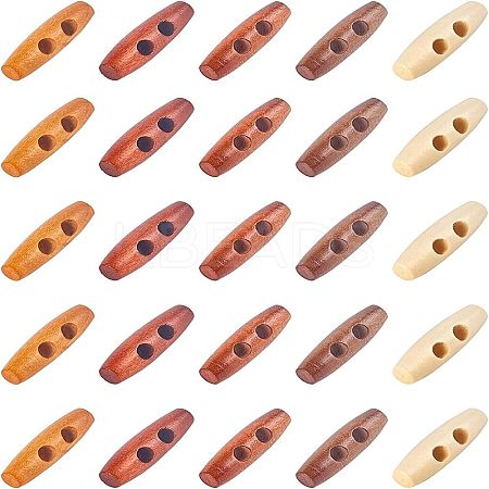 Natural Wooden Buttons WOOD-NB0001-35-1