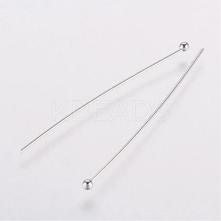 Rack Plating Brass Ball Head Pins KK-E680-03-0.5x40mm-P-1