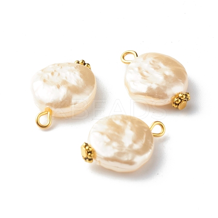 ABS Plastic Imitation Pearl Beads Pendant PALLOY-JF00834-1