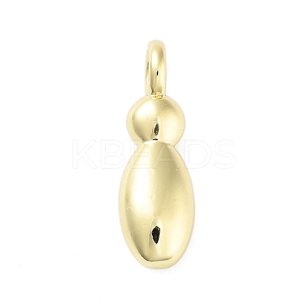 Rack Plating Brass Balloon Letter Pendants KK-C050-01G-I-1