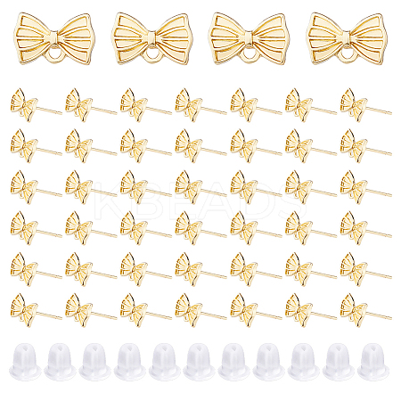 80Pcs Alloy Stud Earring Findings FIND-DC0007-32-1