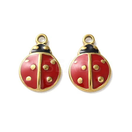 304 Stainless Steel Enamel Charms STAS-S172-03A-G-1