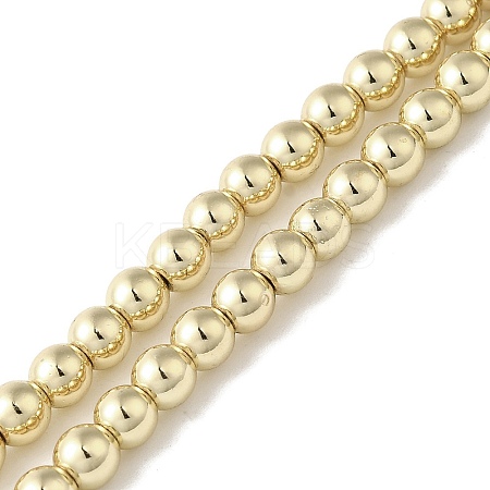Electroplated Synthetic Non-magnetic Hematite Beads Strands G-I364-C01-G-1