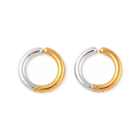 304 Stainless Steel Clip-on Earrings EJEW-Z014-01G-GP-1