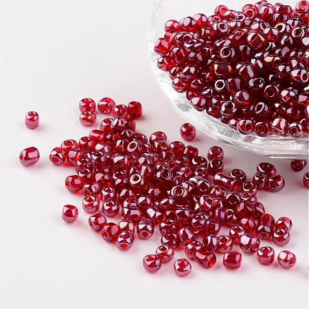 Round Glass Seed Beads X-SEED-A006-4mm-105B-1