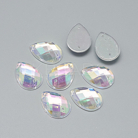 Sew on Rhinestone LS-GACR-Q035-18x25-01-1