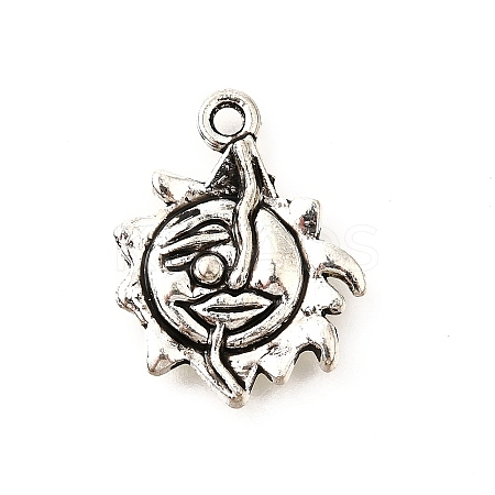 Tibetan Style Alloy Pendants TIBE-L008-26AS-1