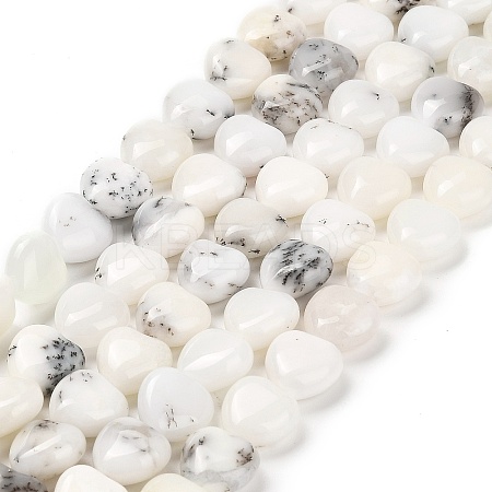 Natural White African Opal Beads Strands G-H005-C10-01-1