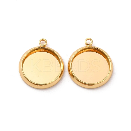 Brass Pendant Cabochon Settings X-KK-F898-20B-G-1