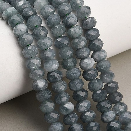 Faceted Dyed Natural White Jade Beads Strands GG-CBAE966-01A-Q-1