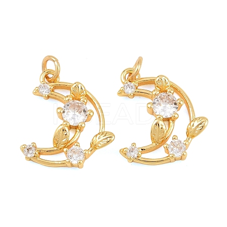 Brass Micro Pave Cubic Zirconia Pendants LS-KK-F927-27G-1
