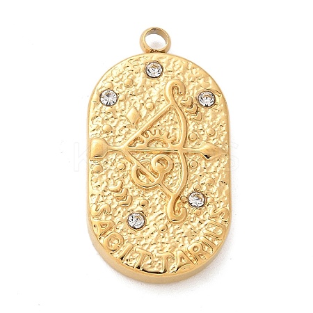 304 Stainless Steel Pendants STAS-F349-03G-09-1