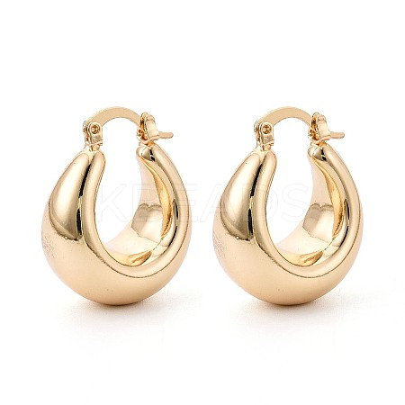 Brass Hoop Earrings KK-T080-94G-1