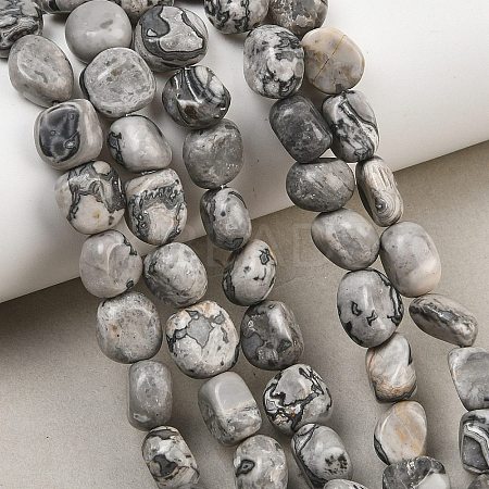 Natural Map Stone Beads Strands GG-CBA787B-A38-1