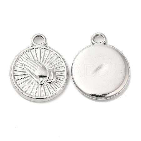 Non-Tarnish 304 Stainless Steel Pendants STAS-L020-006P-1