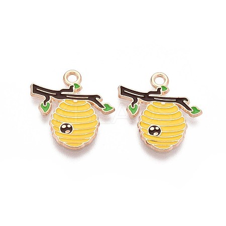 Alloy Enamel Pendants ENAM-T022-61A-1