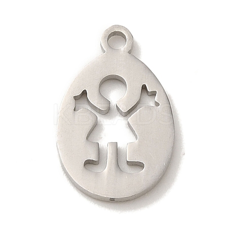 Non-Tarnish 201 Stainless Steel Pendants STAS-E217-16P-1