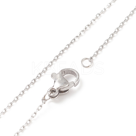 304 Stainless Steel Necklaces NJEW-F027-40-1mm-1